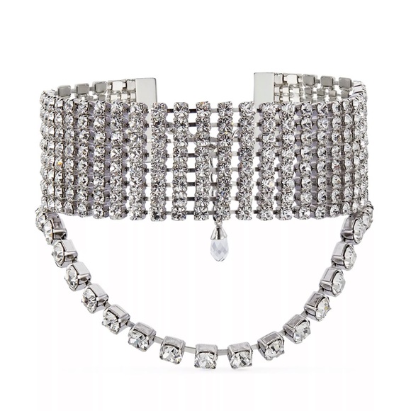 Exclusive 2023 Jimmy Choo Silver and Crystal Mesh Bracelet - Picture 4 of 4